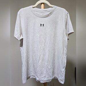 Under Armour White Logo T-Shirt – Size XL